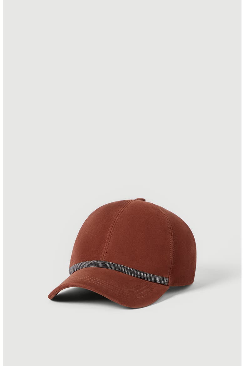 Baseball Cap with monili, Alternate, color, Firebrick