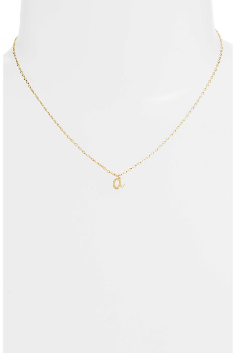 kate spade one in a million initial pendant necklace, Alternate, color, A-GOLD