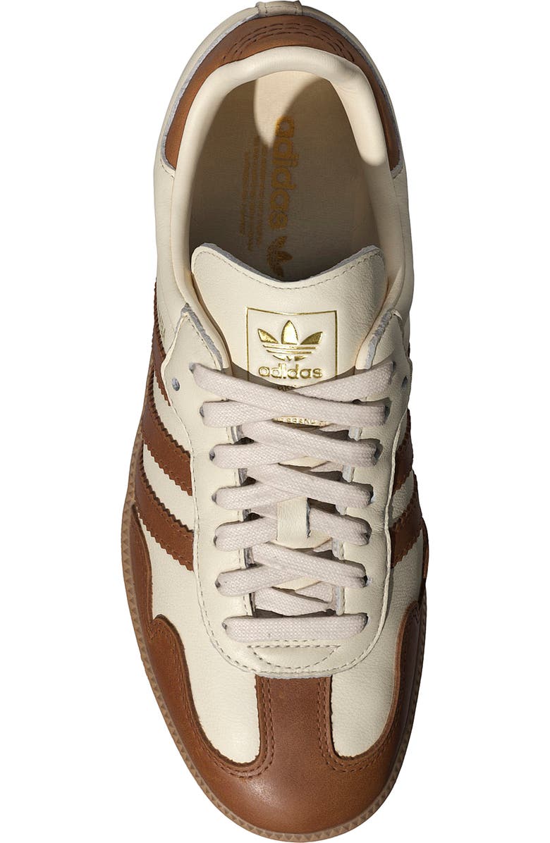 adidas Samba OG Sneaker, Alternate, color, Wonder White/ Bronze/ Gold
