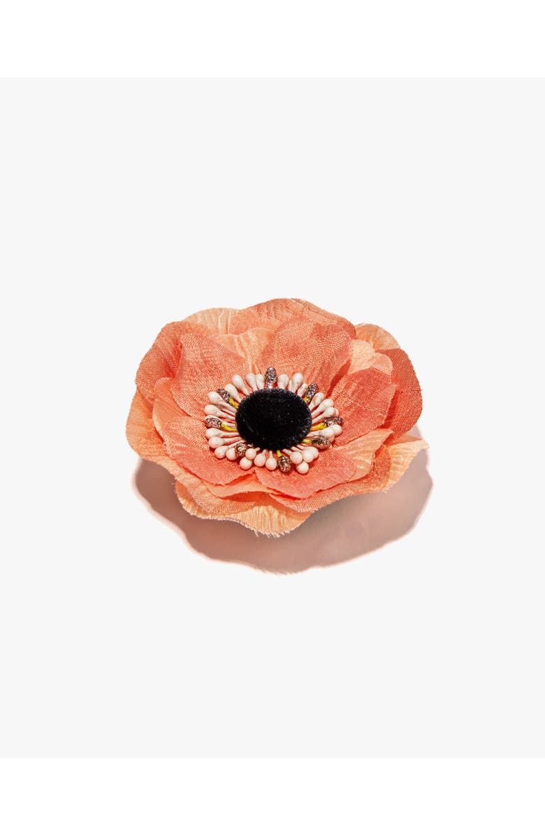 Helena Simon The Peach Anemone Floral Brooch, Alternate, color, Peach