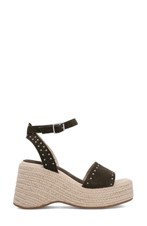 Shop Mia Limited Edition Pascha Ankle Strap Espadrille Platform Sandal In Khaki