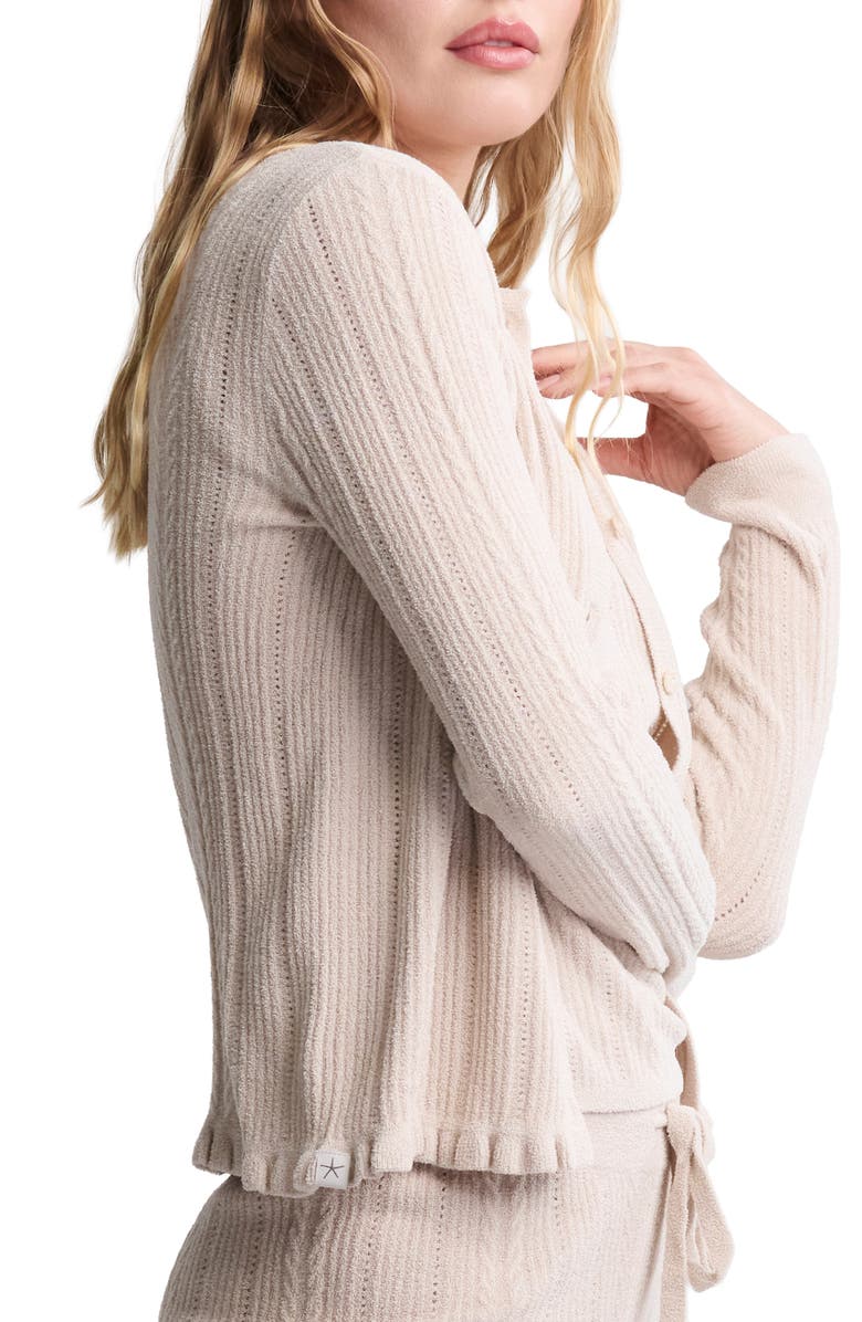 Barefoot Dreams<sup>®</sup> CozyChic Lite<sup>®</sup> Cable Knit Cardigan, Alternate, color, Stone