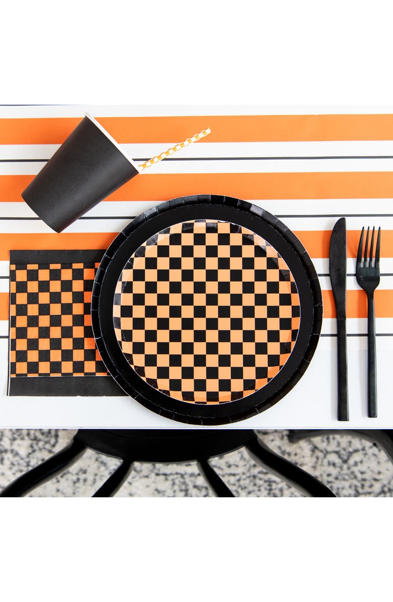 Jollity & Co Solid Color Large Napkins, Alternate, color, Onyx