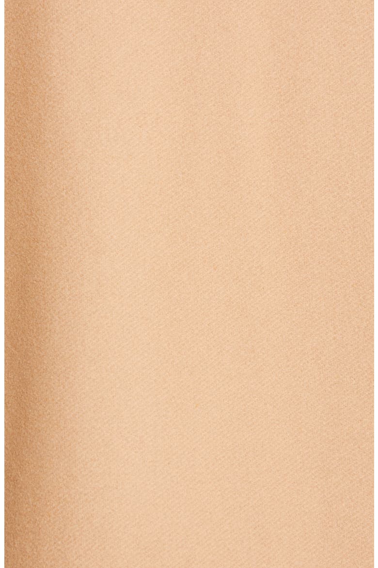 Contrast Trim A-Line Coat with Removable Windblocker, Alternate, color, CAMEL/ BLACK