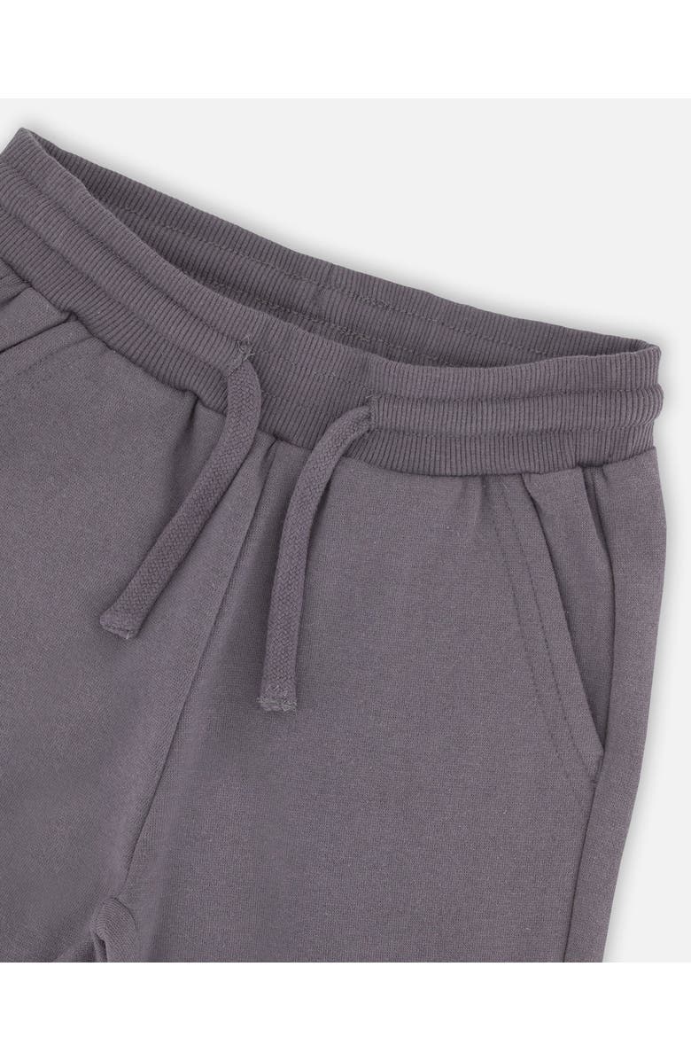 Deux par Deux Fleece Sweatpants with Pockets, Alternate, color, Dark Gray
