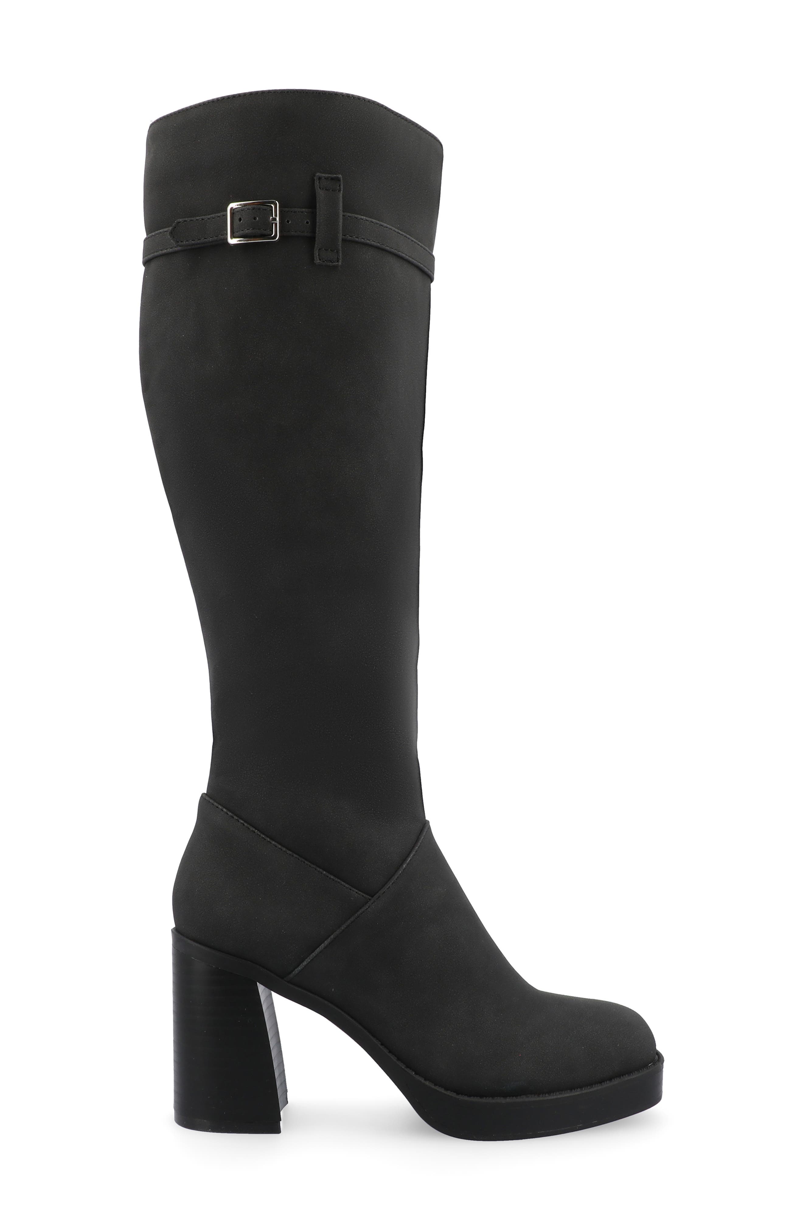 Journee Collection Letice Knee High Boot, Alternate, color, Black