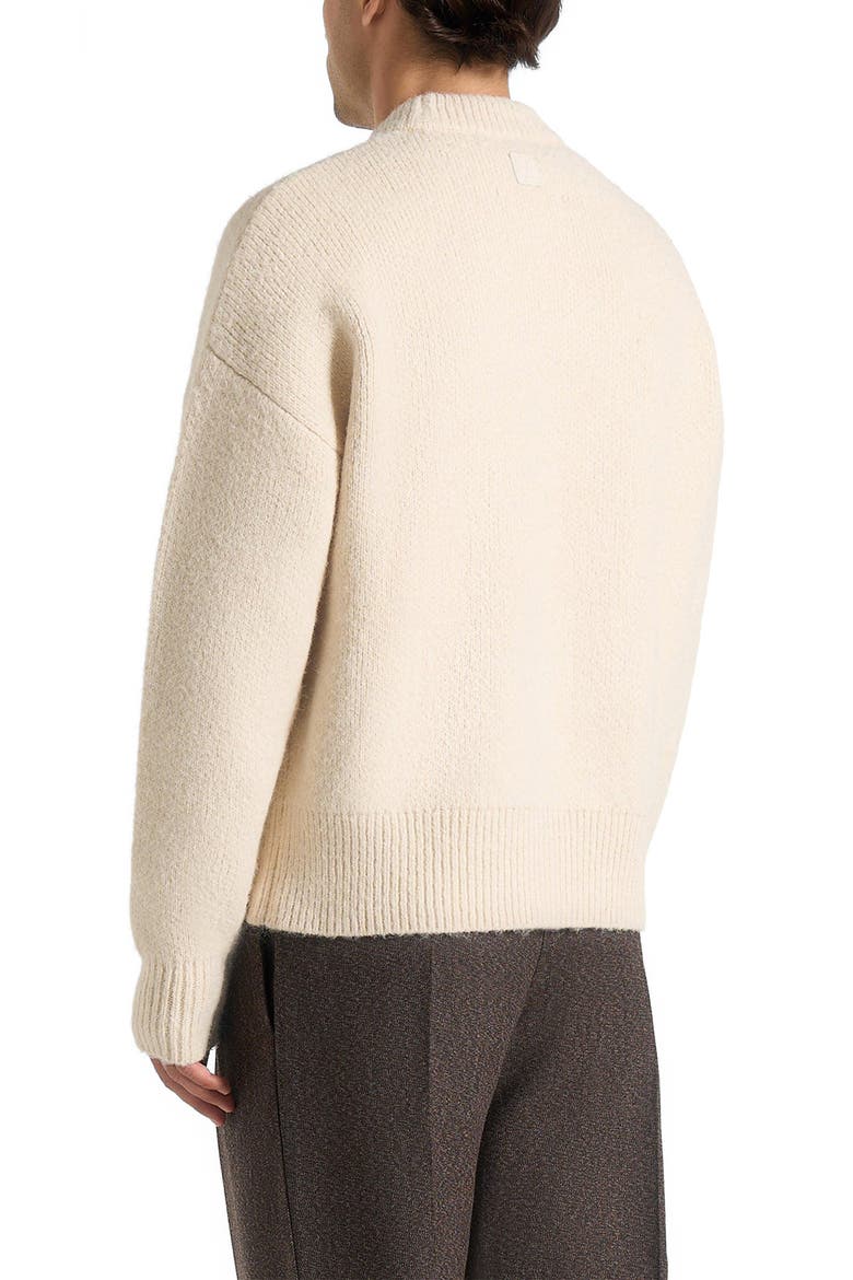 Brushed Wool Knit Jumper, Alternate, color, Cream