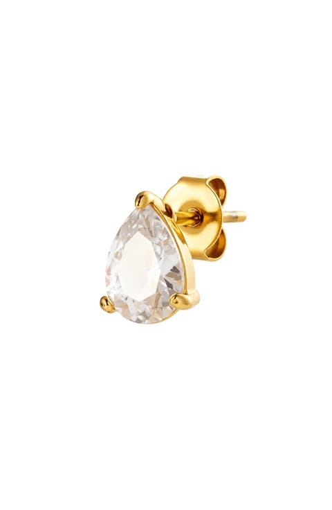 Pear Cubic Zirconia Stud Earrings