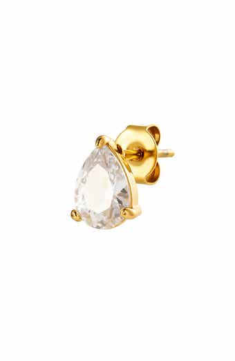 Pear Cubic Zirconia Stud Earrings