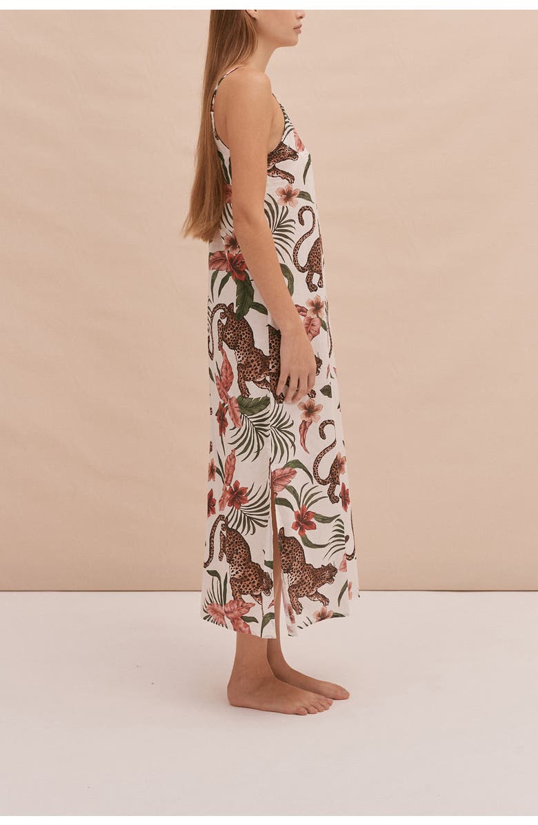 Desmond & Dempsey Slip Nightie, Alternate, color, Soleia Cream