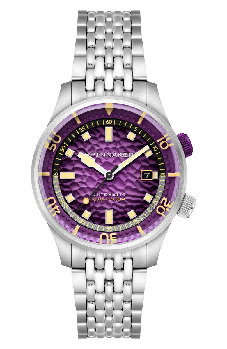 SPINNAKER Bradner Automatic Bracelet Watch, Main, color, 