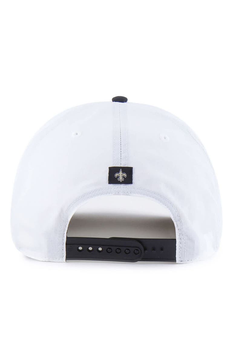 '47 Men's '47 White/Black New Orleans Saints Suburbia Hitch Two-Tone Adjustable Hat, Alternate, color, White