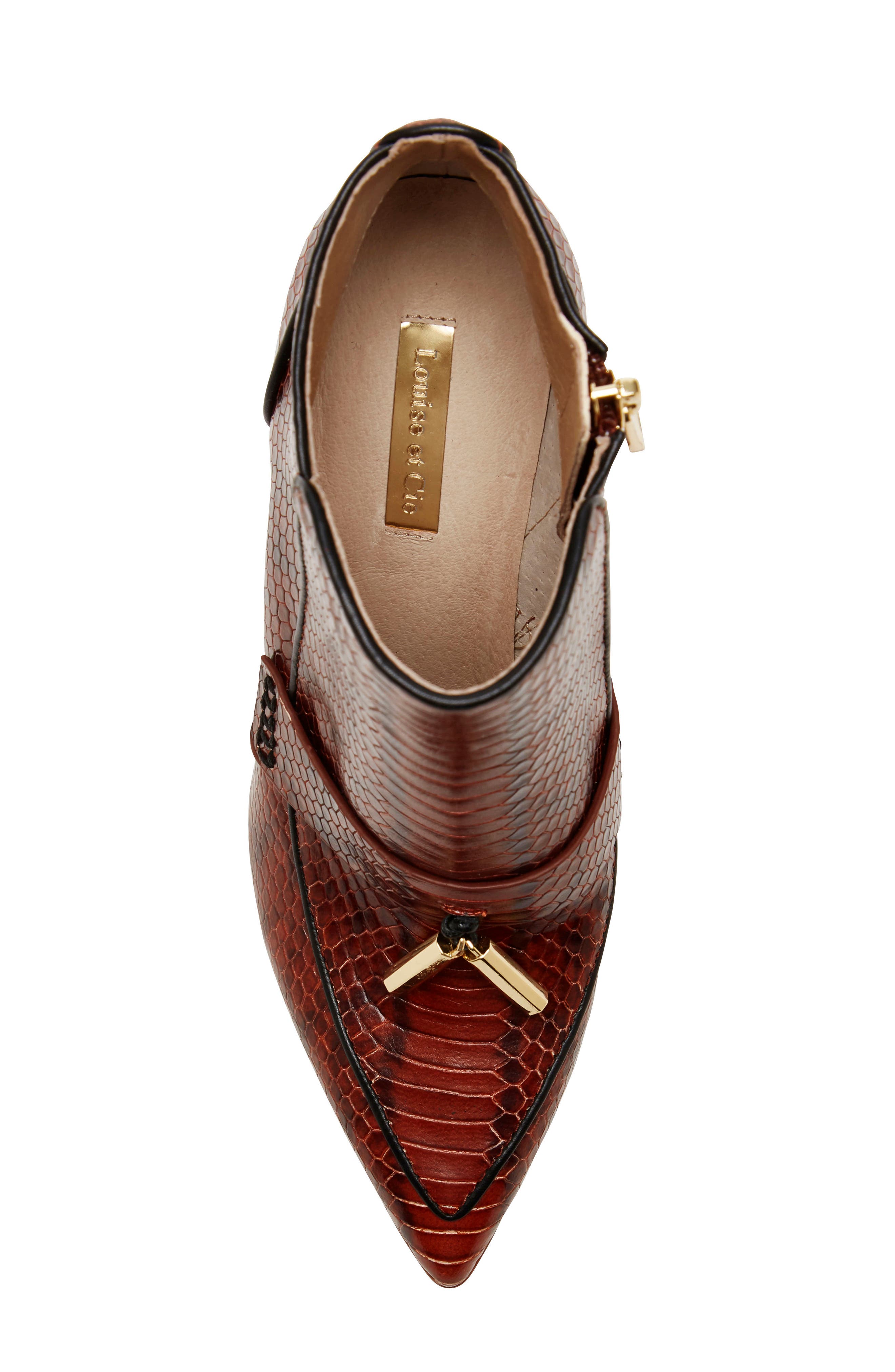 Shiro Bootie, Alternate, color, BURNT TAWNY SNAKE PRINT