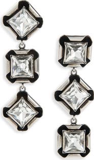 Givenchy Deconstructed Crystal Drop earrings