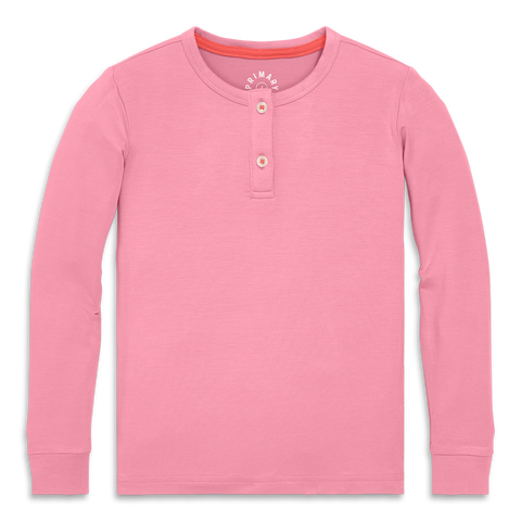 Kids Stretch Modal Long Sleeve Henley Pj Top(Toddler, Little Kid, Big Kid)
