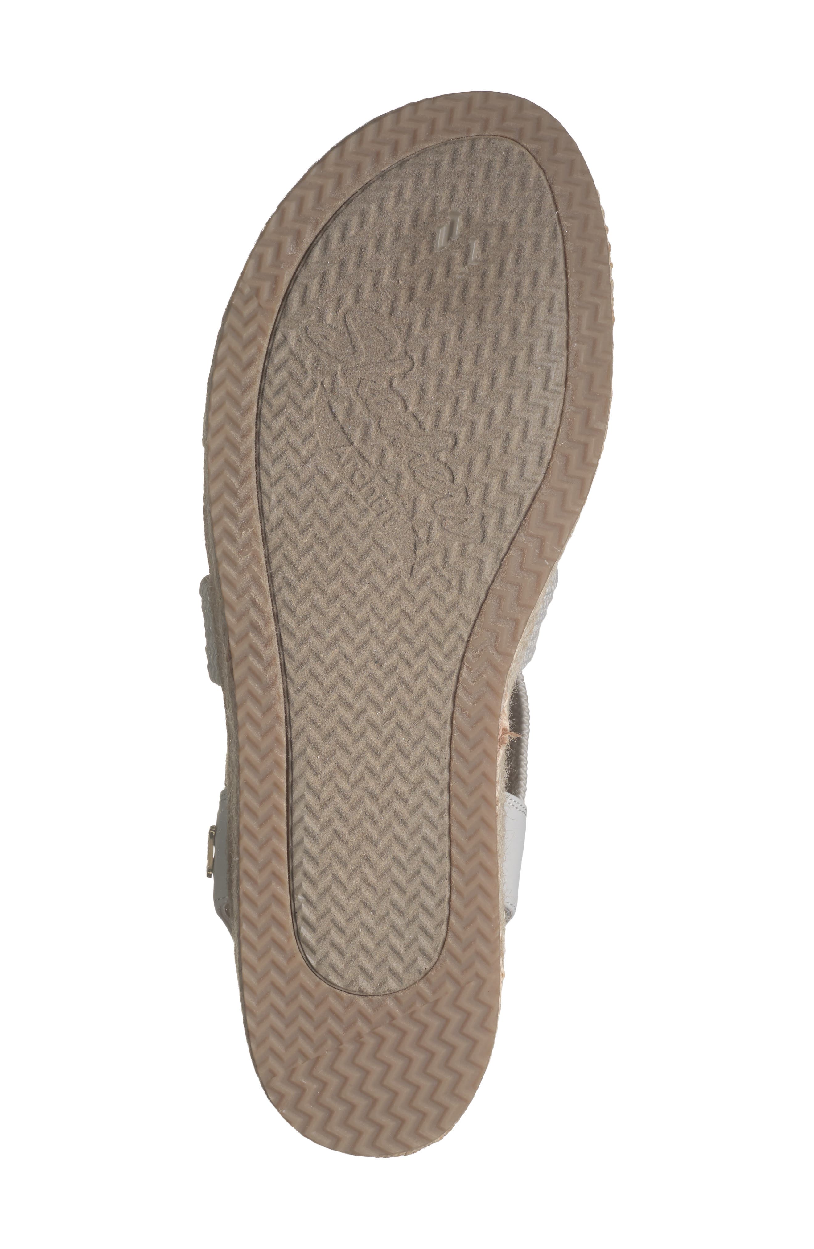 SKECHERS x Martha Stewart Arch Fit<sup>®</sup> Beverlee Espadrille Wedge Sandal, Alternate, color, Off White