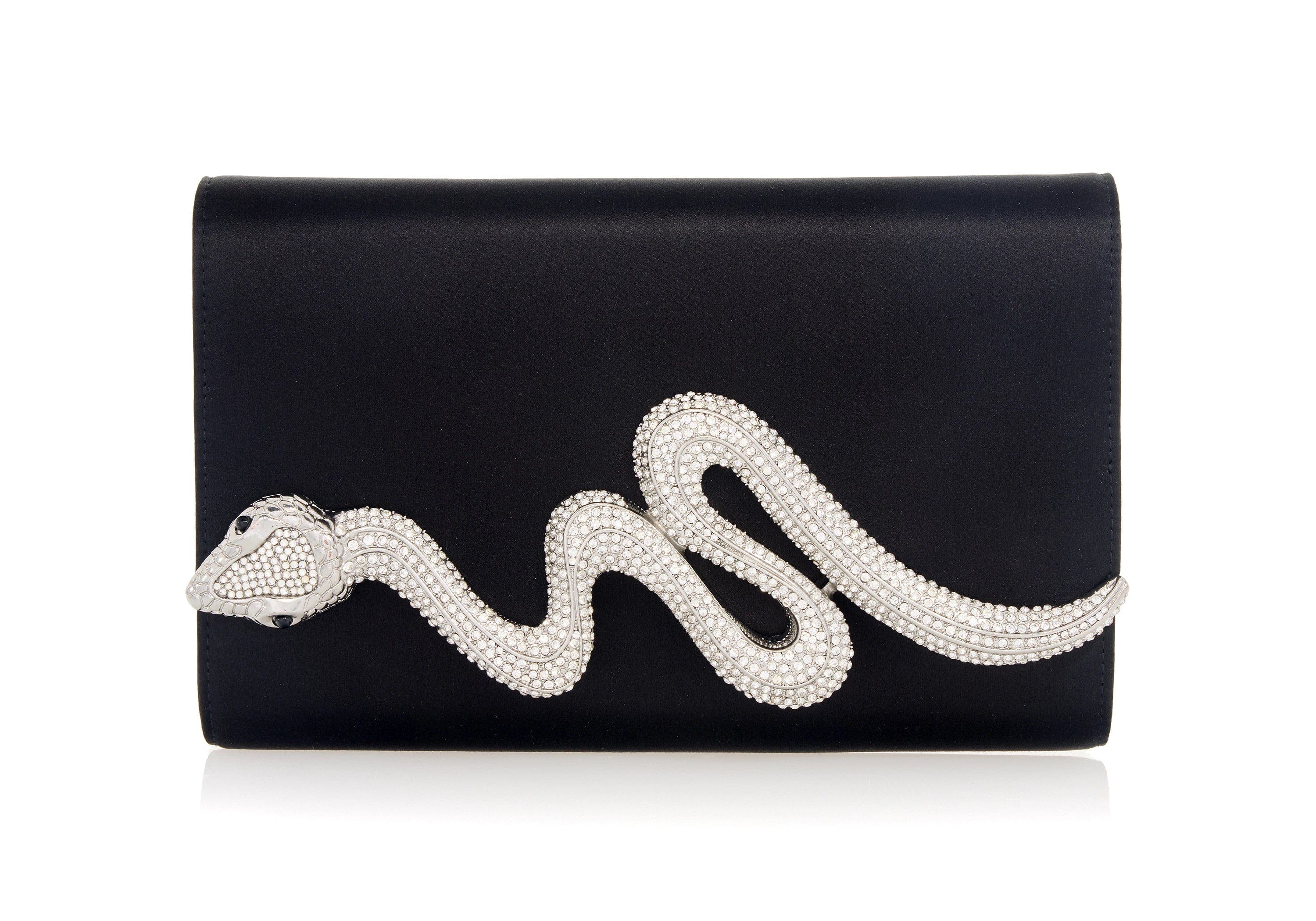 Serpent Clutch, Main, color, Silver Black