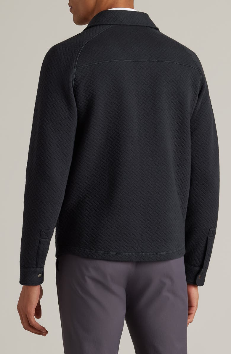 Riggins Python Jaquard Cotton Stretch Blend Bomber Jacket