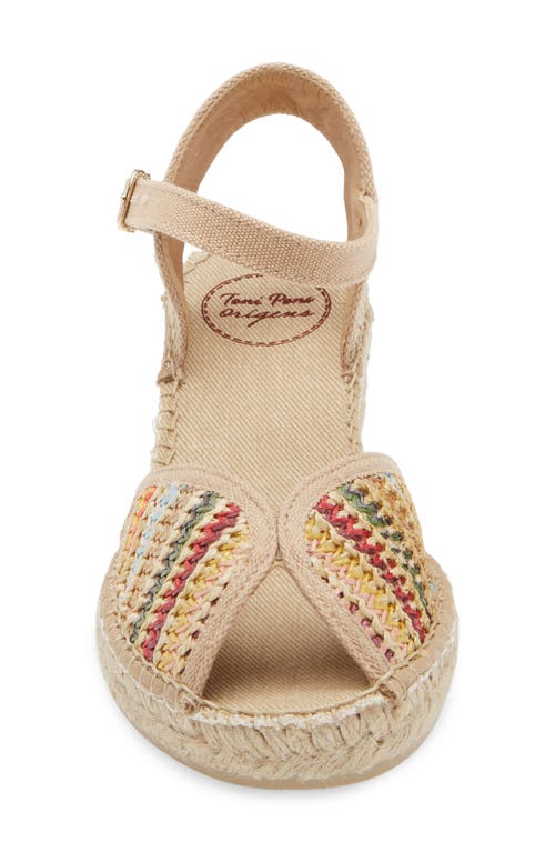 Toni Pons Bella Espadrille Wedge In Beige