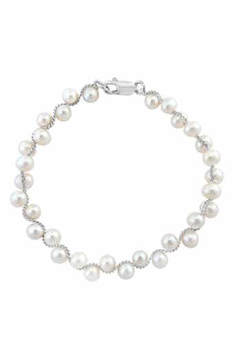 EFFY Sterling Silver 5mm Freshwater Pearl Bracelet