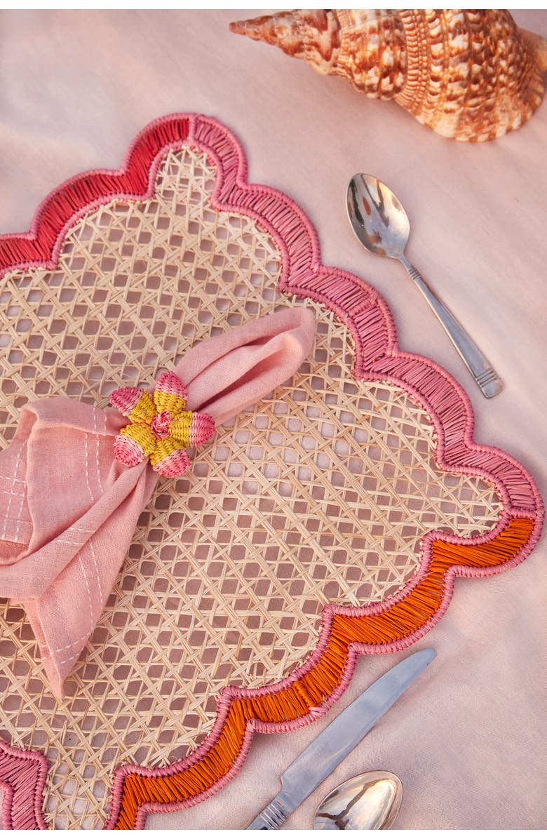 Coro Cora Hibiscus Napkin Ring - Set of 4, Alternate, color,