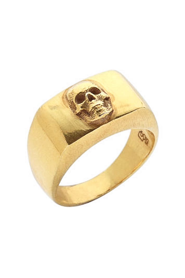 Skull Ring, Main, color, GOLD