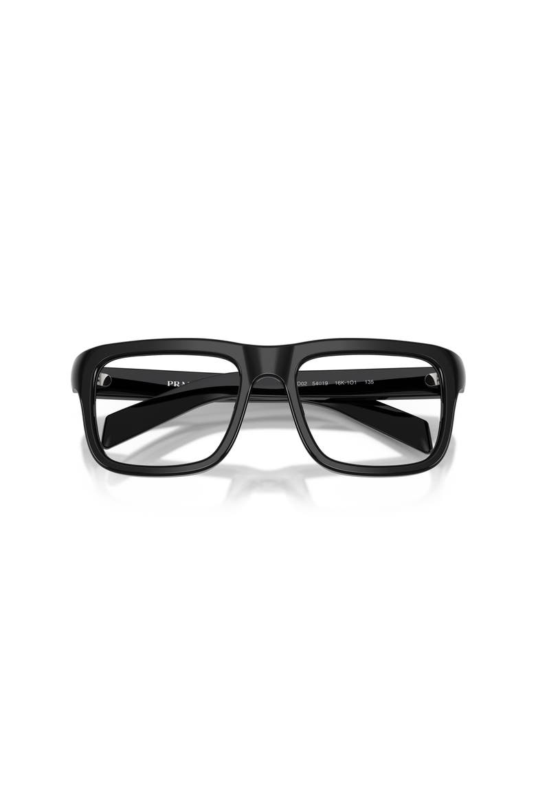 54mm Rectangle optical glasses, Alternate, color, Black