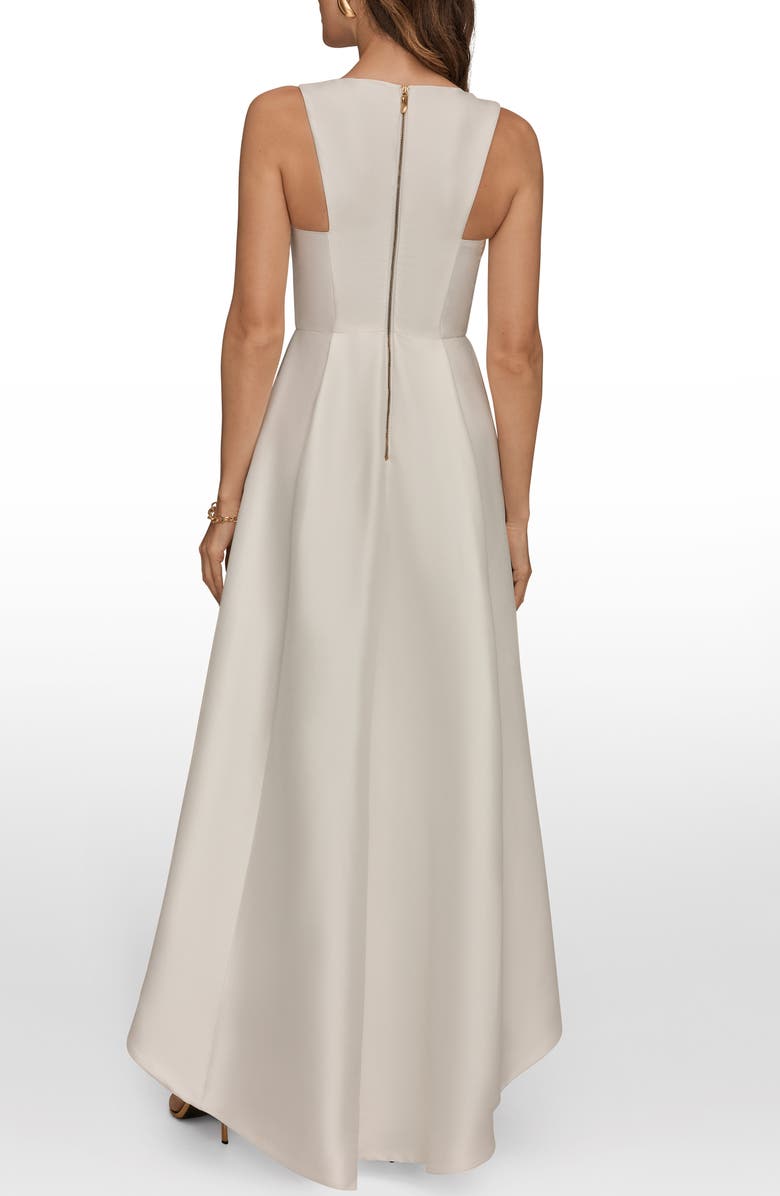 Donna Karan New York High Low Gown, Alternate, color, Cream