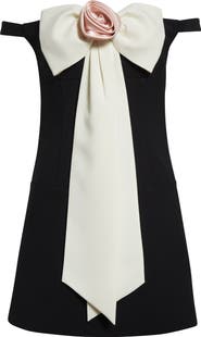 Sandy Liang Tulips Off the Shoulder Minidress