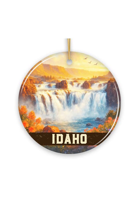 Idaho Shoshone Falls Ceramic Ornament