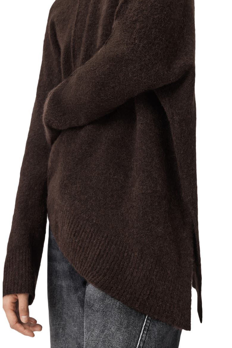 Lock Merino Wool Blend Sweater, Alternate, color, OXBLOOD RED