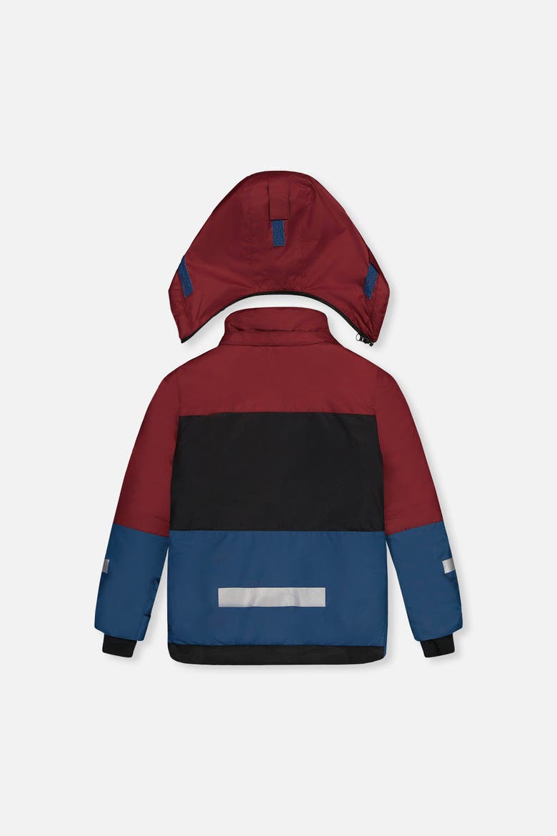 Teknik Camouflage Jacket & Reinforced Pants Two Piece Snowsuit, Alternate, color, Blue and Red Camouflage