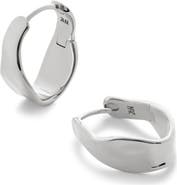 Monica Vinader The Wave Medium Hoop Earrings
