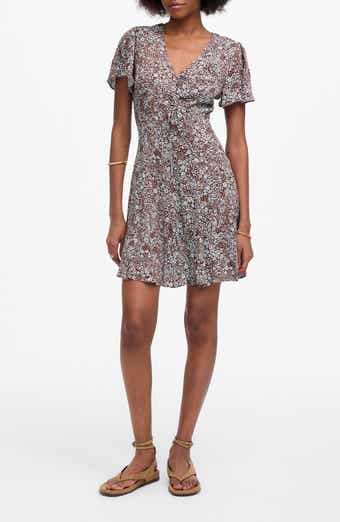 Madewell Floral Button-Up Mini Sundress