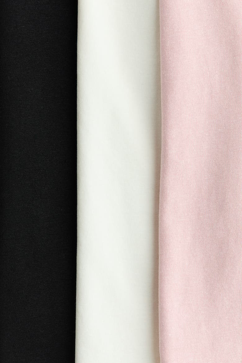 3-pack Vest Tops, Alternate, color, Light pink/black/white