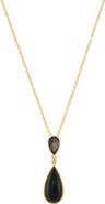 EFFY 18k Gold Plated Silver Mother-of-Pearl & Diamond Pendant Necklace