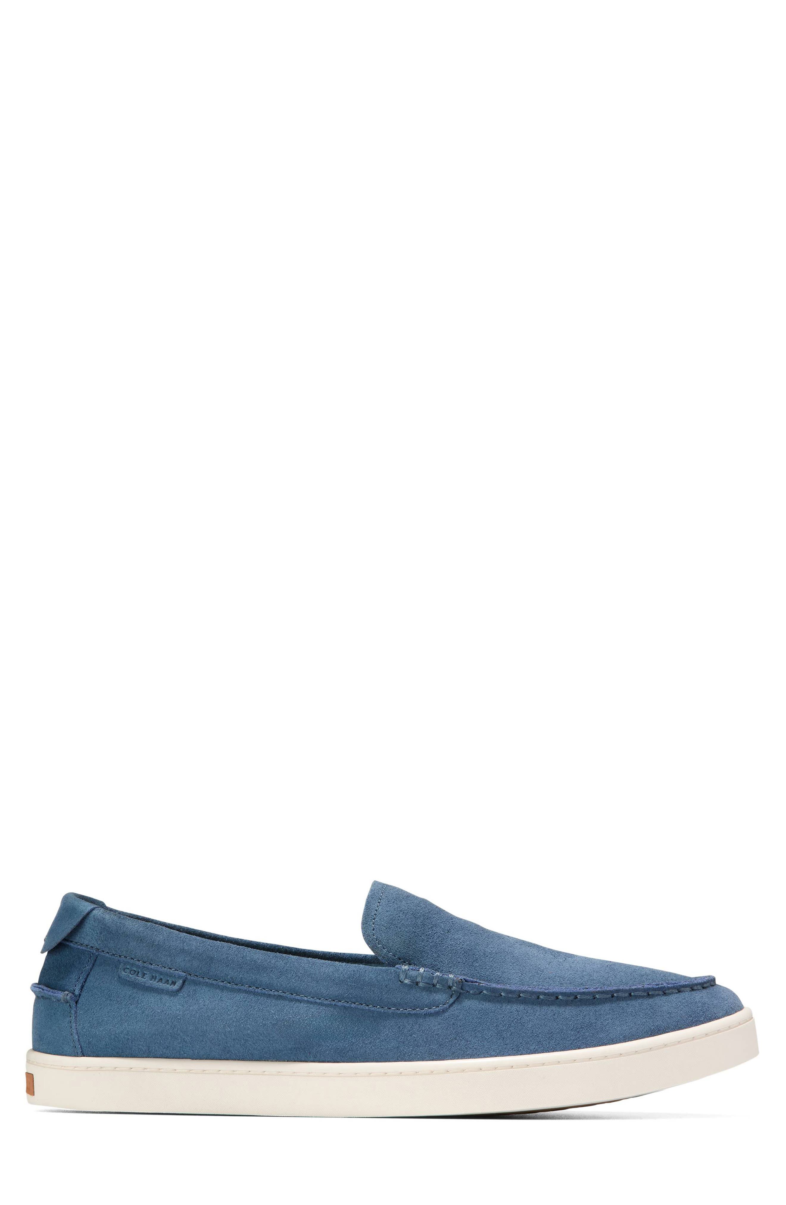 Cole Haan Pinch Weekend Venetian Loafer, Alternate, color, China Blue Suede/ Ivory
