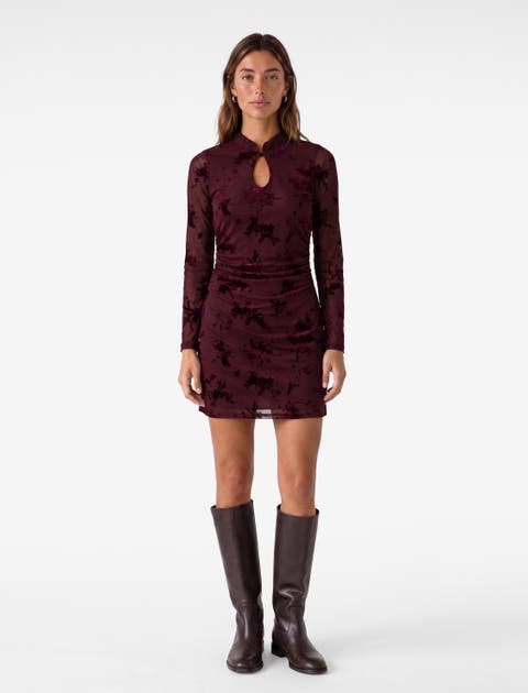 Floral Tulle Mini Dress