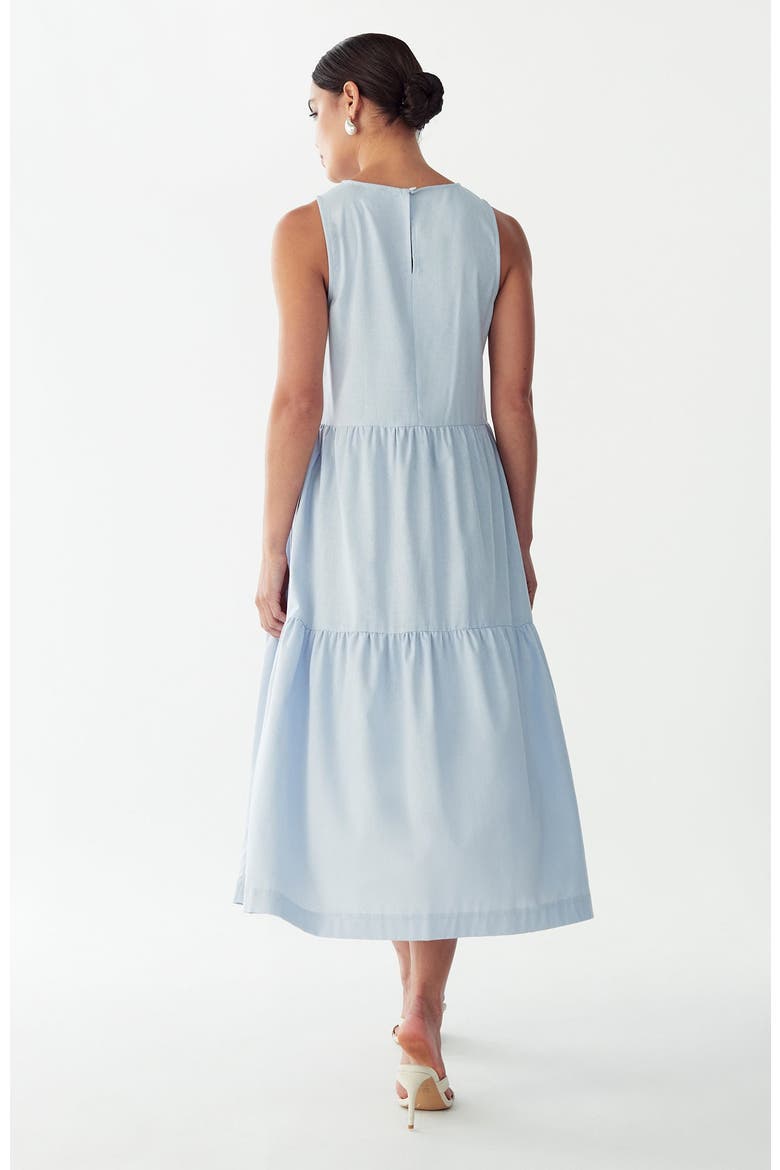Remi Tiered Dress, Alternate, color, Sky Blue