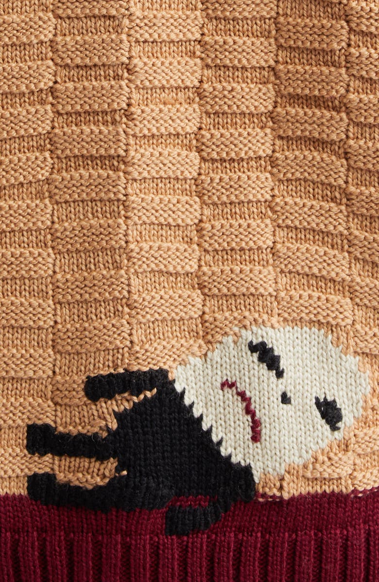 Bode Nursery Rhyme Merino Wool Cardigan, Alternate, color,