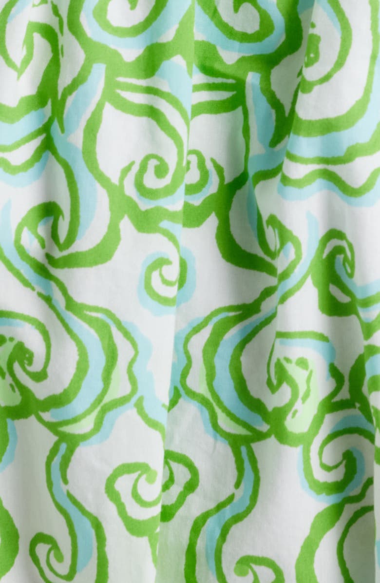 Lilly Pulitzer<sup>®</sup> Drena Tiered Long Sleeve Cotton Shirtdress, Alternate, color, Resort White Sol Mates