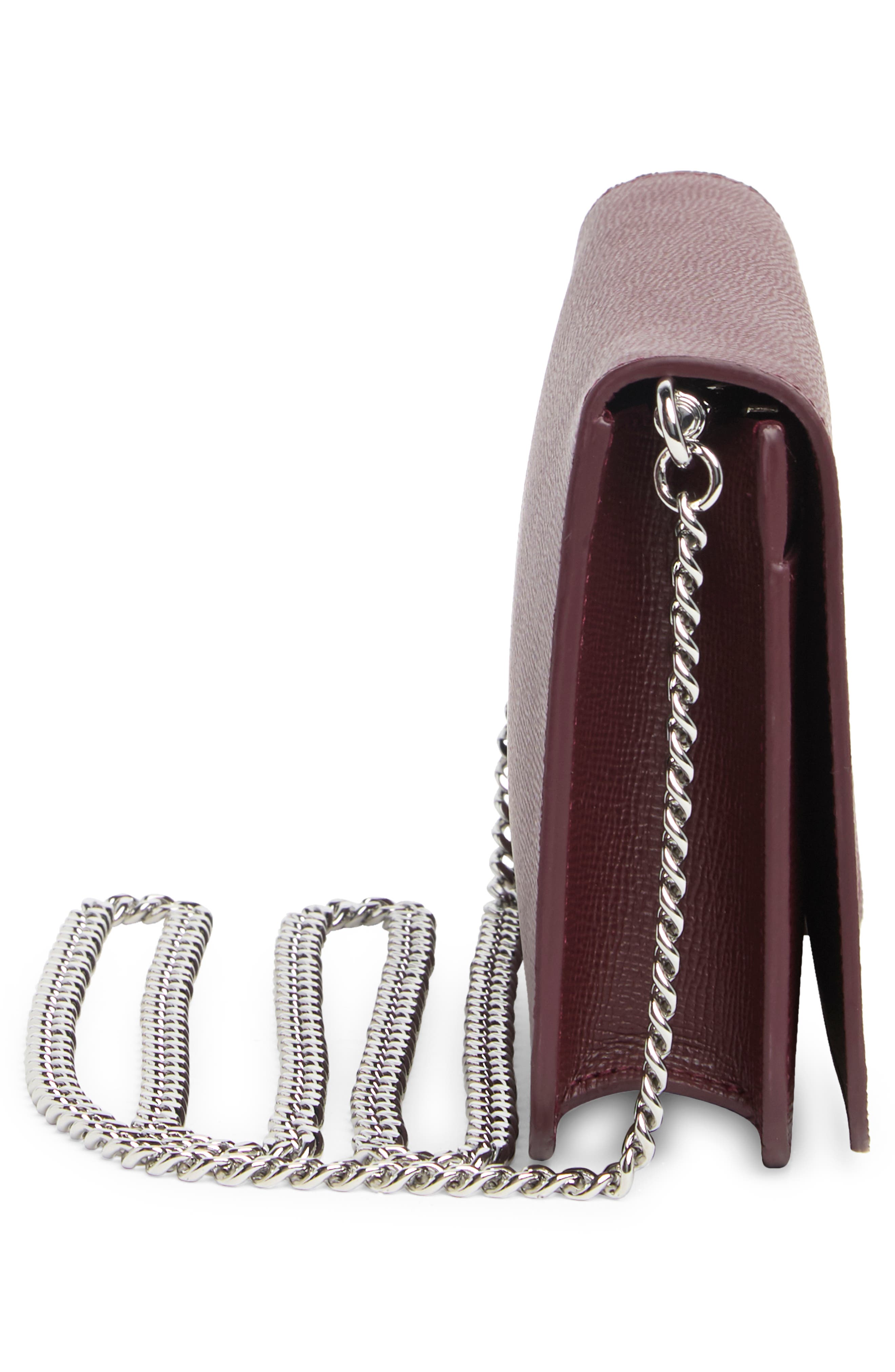 Le Pliage Neo Wallet on a Chain, Alternate, color, GRAPE