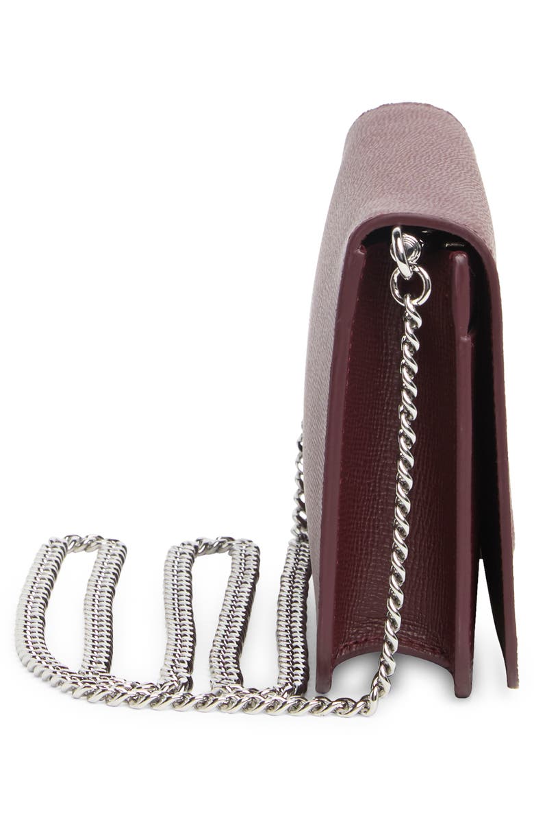 Longchamp Le Pliage Neo Wallet on a Chain, Alternate, color, Grape