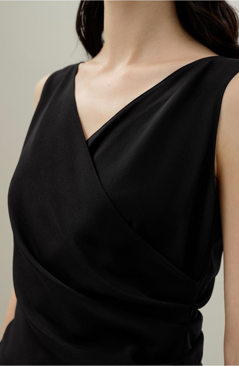 Lilysilk Women's Élise V-Neck Silk Top, Alternate, color, Black