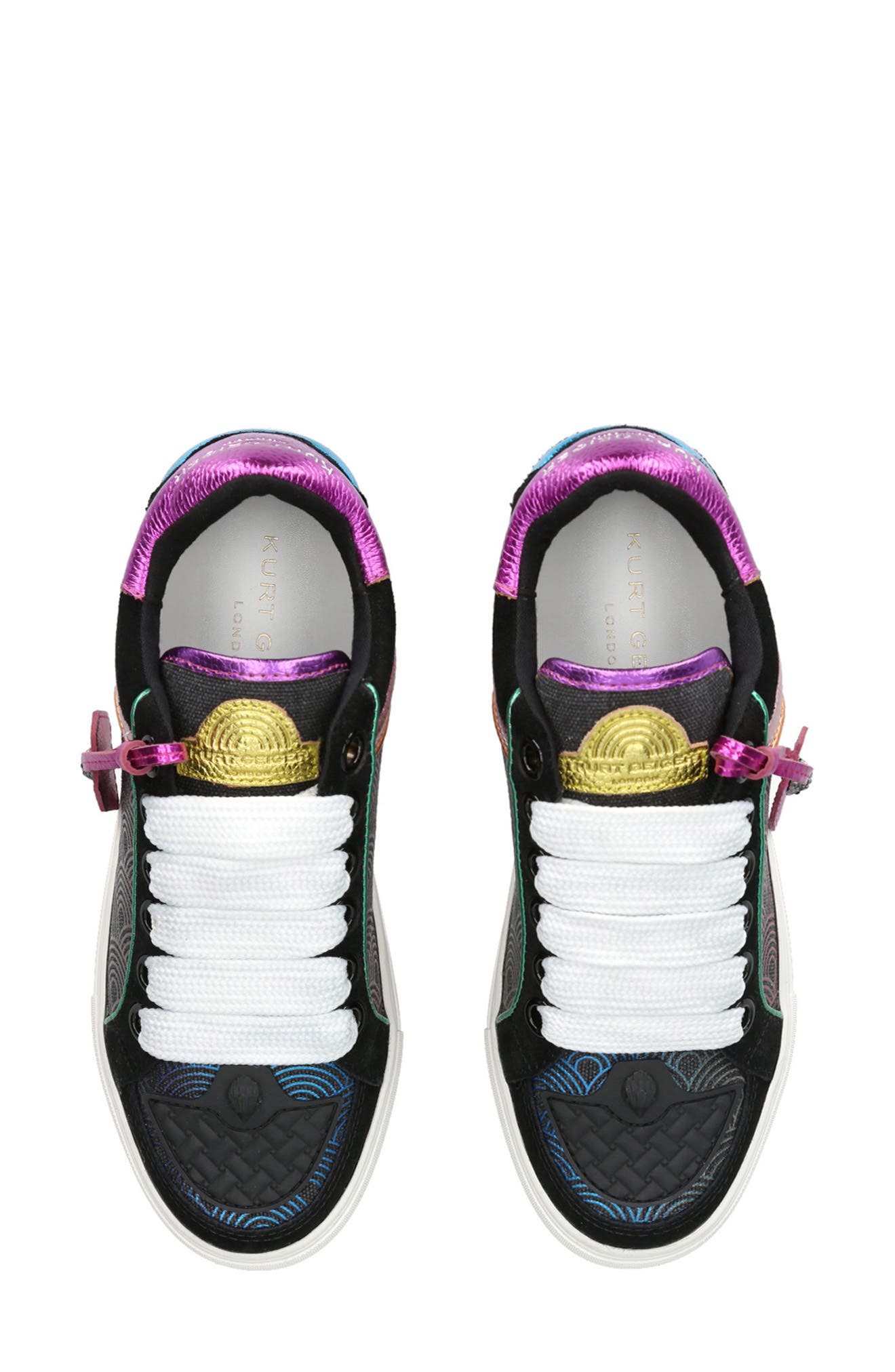 Kurt Geiger London Southbank Tag Platform Sneaker, Alternate, color, Charcoal