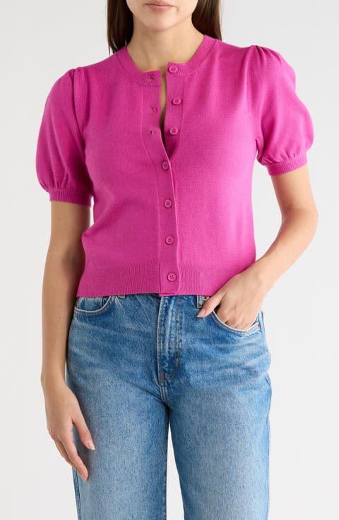 Puff Sleeve Cardigan