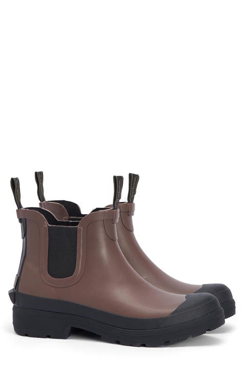 Barbour boots mens red on sale