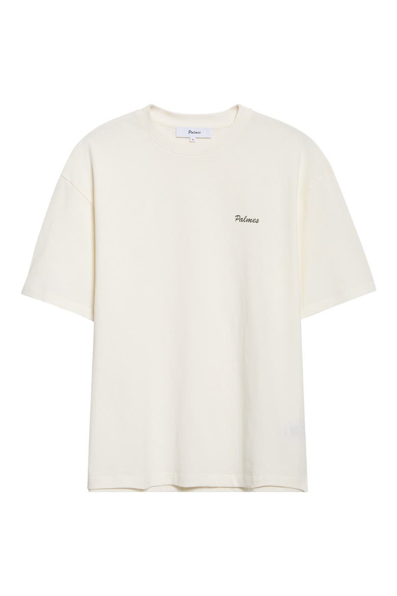 Pigment Dyed Cotton Logo T-Shirt, Alternate, color, OFF-WHITE