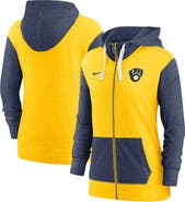 Nike Women's Nike Gold Milwaukee Brewers Full-Zip Hoodie