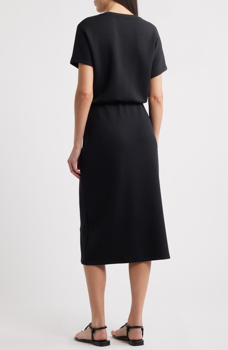 SPANX<sup>®</sup> AirEssentials Tie Waist Midi Dress, Alternate, color, Very Black